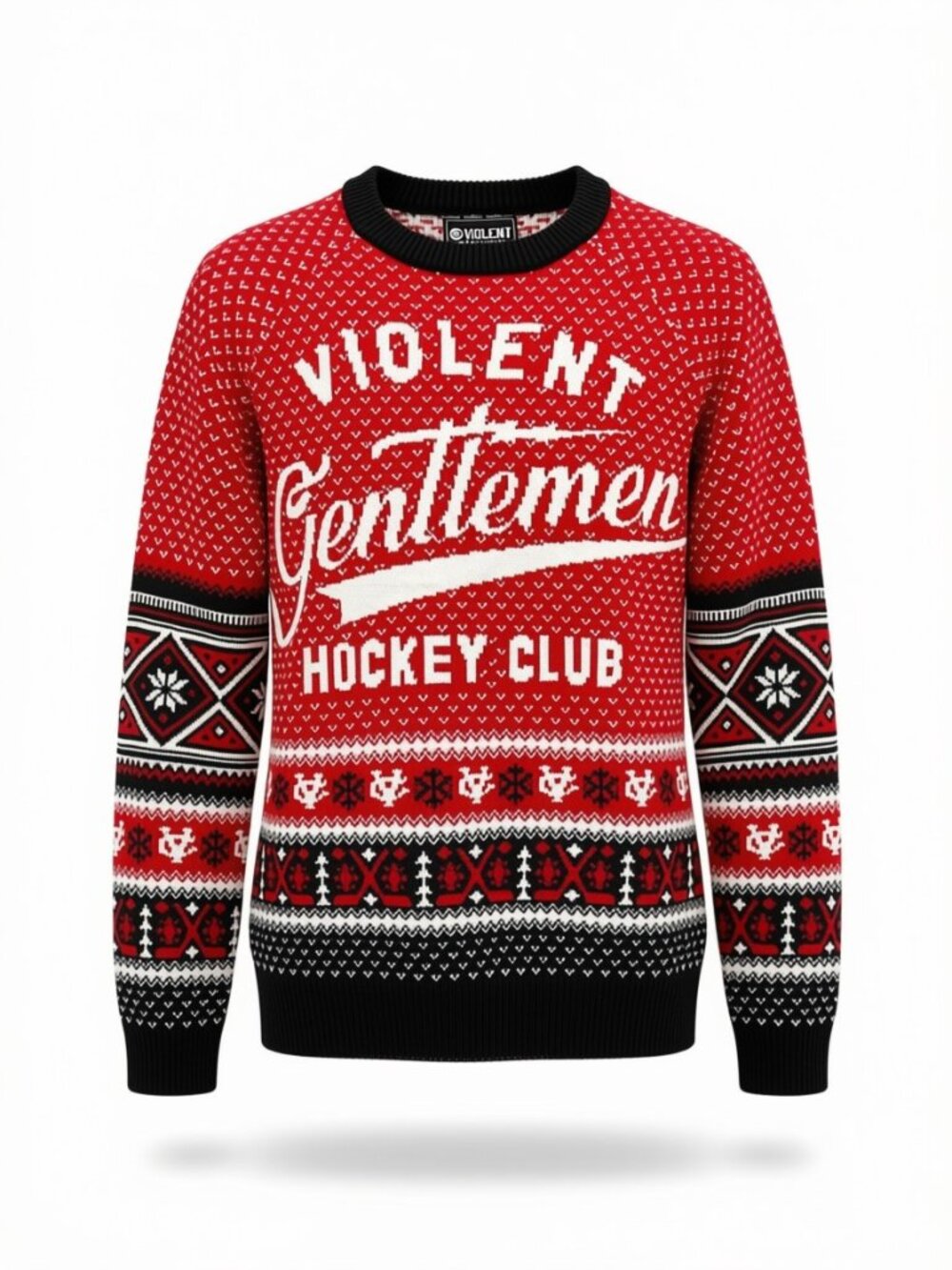 Violent Gentlemen Hockey Club Sweater XL Streetwear Ugly Christmas Knit